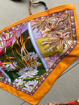 Bikini string tanga imprimé deux pièces La Valenciana Orange - Bikini - image 4
