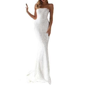 Robe longue brillante bandeau Sirène - GUAPPAA