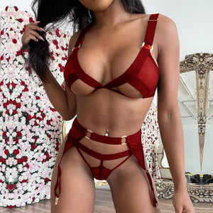 Lingerie sexy ensemble trois pièces Le Rapprochement - GUAPPAA