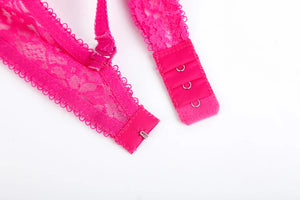 Ensemble lingerie dentelle deux pièces string et soutien-gorge Mirage - GUAPPAA