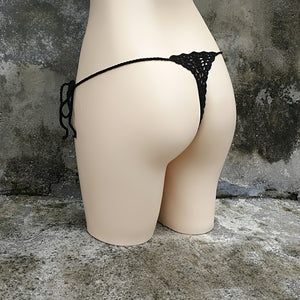 Maillot de bain bohème 2 pièces string ficelle crochet tricoté Phi-Phi - GUAPPAA