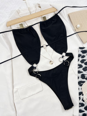 Maillot de bain une pièce avec anneaux sexy string tanga Bancho - GUAPPAA