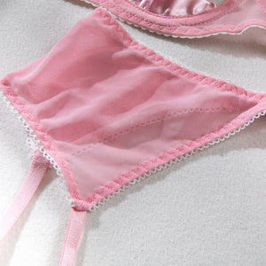 Lingerie sexy soutien-gorge balconnet string porte-jarretelles nippie's Saint Sauveur - GUAPPAA