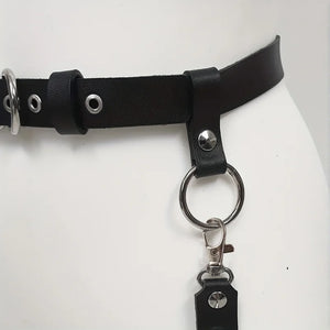 Ceinture harnais tour de cuisse à pointes rock punk Le Métal - GUAPPAA