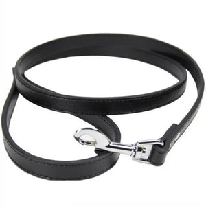 Sexy Leather Traction Lead Leash Rope Collars Strap Chains Choker Men Women Cosplay Props Bundle Belt Hauling Cable - GUAPPAA