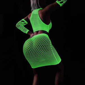 La Maille Nocturne, présentation du Modèle 1 de l’ensemble lingerie en résille