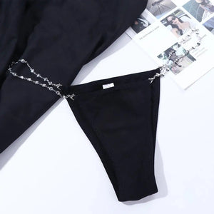 string taille basse à chaînes Dita - GUAPPAA