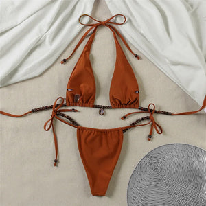 Haut licou rembourré du bikini Malaga