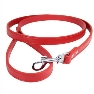 Sexy Leather Traction Lead Leash Rope Collars Strap Chains Choker Men Women Cosplay Props Bundle Belt Hauling Cable - GUAPPAA