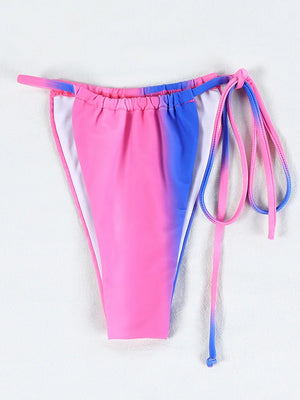 Micro bikini string ficelle rose bleu Marina - GUAPPAA