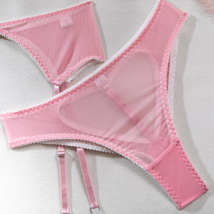 Lingerie sexy soutien-gorge balconnet string porte-jarretelles nippie's Saint Sauveur - GUAPPAA