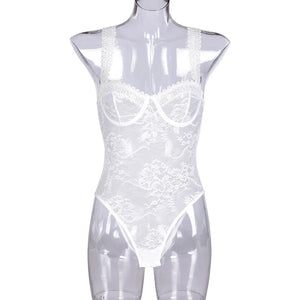Body en dentelle transparente sexy Nelias - GUAPPAA