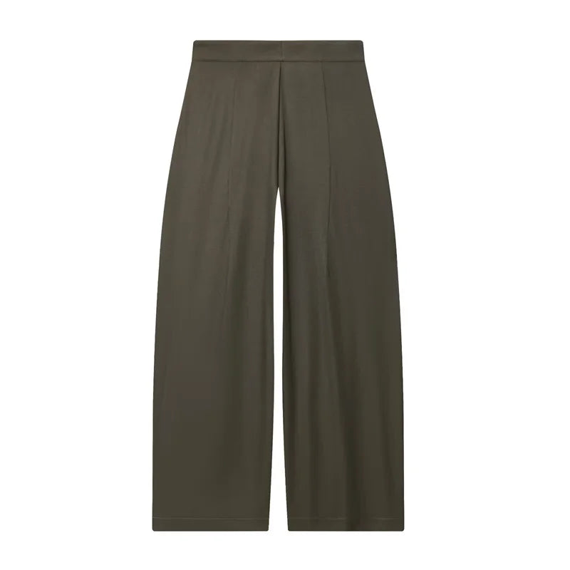 La Ligne Ample, pantalon à jambes larges en coloris bleu foncé