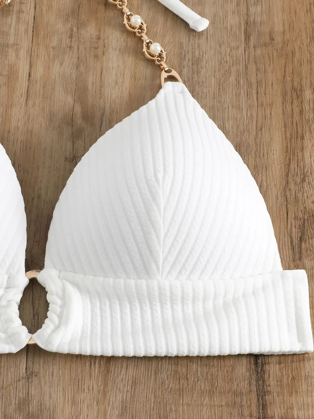 Maillot de bain blanc deux pièces push-up femme Notonne - GUAPPAA