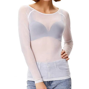 Pull fin transparent mesh femme Le Changement - GUAPPAA