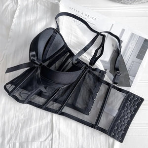Lingerie sexy bustier et culotte transparents Solstice - GUAPPAA