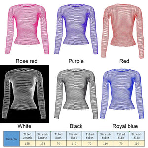 Crop-top résille sexy à manches longues Extasia - GUAPPAA