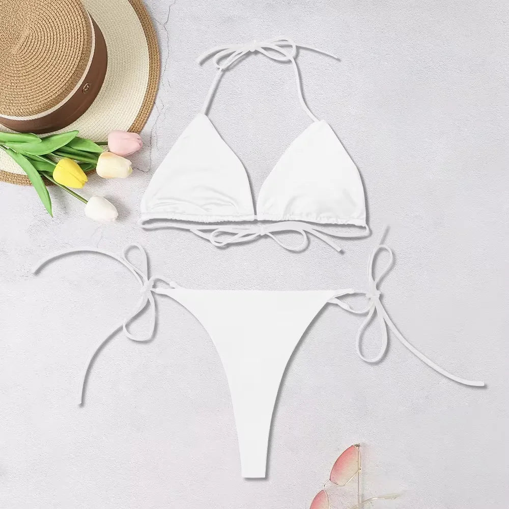 Maillot de bain brésilien string ficelle sexy push-up Ile du Vent - GUAPPAA