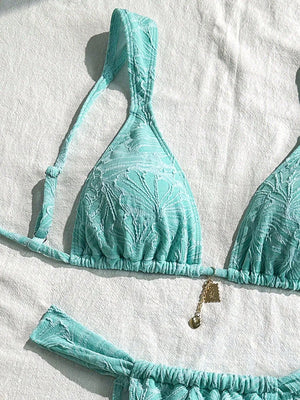 Bikini string coupe haute triangle brésilien - La Cadix Rose - Bikini - image 9