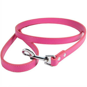 Sexy Leather Traction Lead Leash Rope Collars Strap Chains Choker Men Women Cosplay Props Bundle Belt Hauling Cable - GUAPPAA