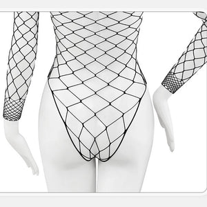La Résille - Body Dentelle Manches Longues Taille Unique 43-Black - Body - image 7
