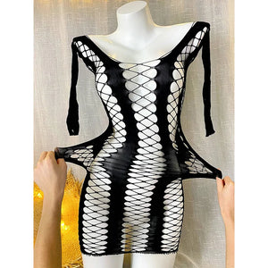 Vue arrière de la robe de bain La Nuit Salée en nylon et élasthanne, taille unique