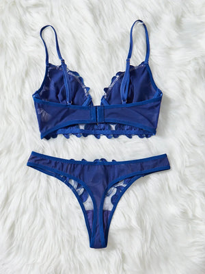 Ensemble lingerie floral brodé Le Marais — vue 11