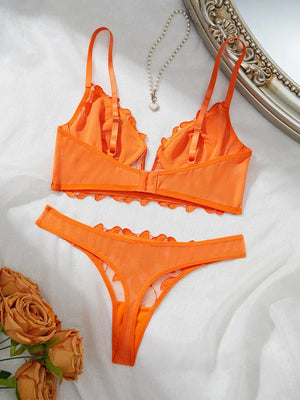 Ensemble lingerie floral brodé Le Marais — vue 14