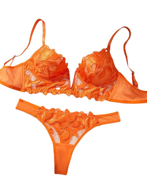 Ensemble lingerie floral brodé Le Marais — vue 31