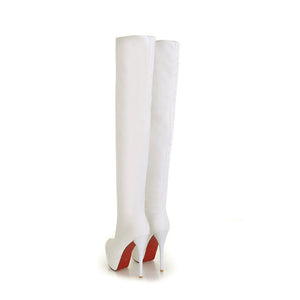 Cuissardes talons aiguille en simili 34-43 Melrose Café - GUAPPAA