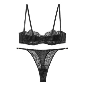 Ensemble lingerie deux pièces dentelle en transparence Tolla - GUAPPAA
