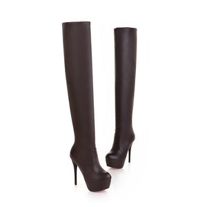 Cuissardes talons aiguille en simili 34-43 Melrose Café - GUAPPAA