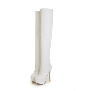 Cuissardes talons aiguille en simili 34-43 Melrose Café - GUAPPAA