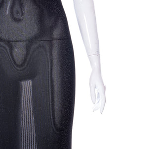 Robe fourreau noire transparente longue Midnight - GUAPPAA