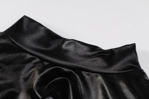 Robe courte simili manches longues col rond Empire - GUAPPAA