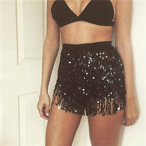 Paréo Mini-jupe sequins à nouer sexy Alma - GUAPPAA