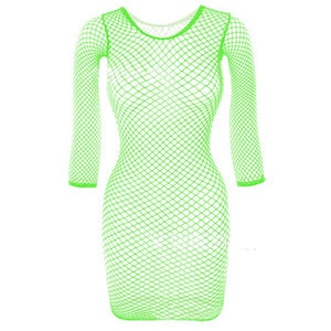 Mini robe résille ouverte sexy Matinda - GUAPPAA