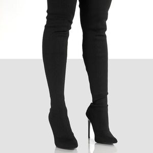 Cuissardes talons aiguilles bout pointu chic grande pointure jusqu'à 43 Pila - GUAPPAA