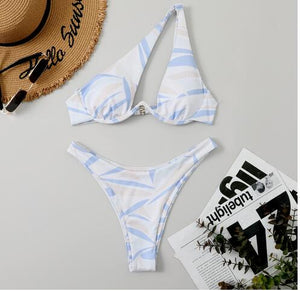 Bikini tanga bretelles asymétriques Solia - GUAPPAA