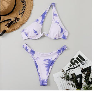 Bikini tanga bretelles asymétriques Solia - GUAPPAA