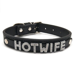 Collier soumise bondage bdsm personnalisable 1-9 lettres punk gothique Slave - GUAPPAA