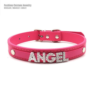 Collier soumise bondage bdsm personnalisable 1-9 lettres punk gothique Slave - GUAPPAA