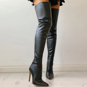 Cuissardes Femme Noir Rouge 34-47 - Bottes Hautes Sexy Hollywood - GUAPPAA