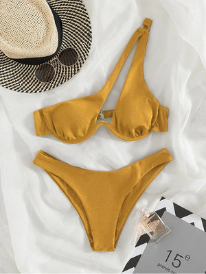 Bikini tanga bretelles asymétriques Solia - GUAPPAA