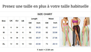 Jupe longue transparente effet tulle Plage Privée - GUAPPAA