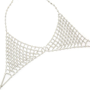Soutien-gorge transparent en maille métal à strass bijoux Dido - GUAPPAA