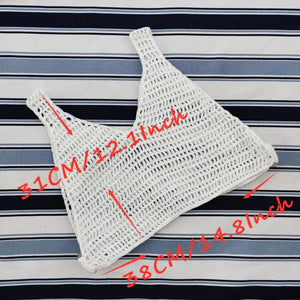 Crop top crochet tricoté de plage Cello - GUAPPAA