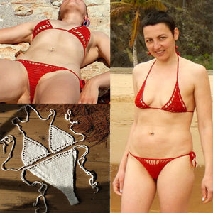 Micro bikini brésilien sexy string ficelle crochet tricoté fait main Ibufera - GUAPPAA