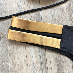 Bikini string tanga à bandes push-up deux pièces Otroma - GUAPPAA