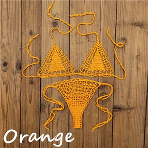 Micro bikini string ficelle brésilien tricoté crochet extrême semi-transparent sexy Seral - GUAPPAA